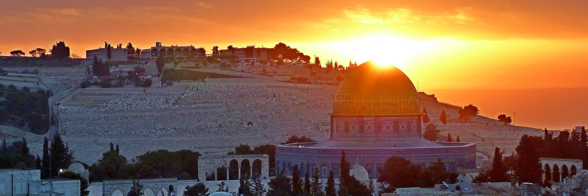 Sunset in Palestine.