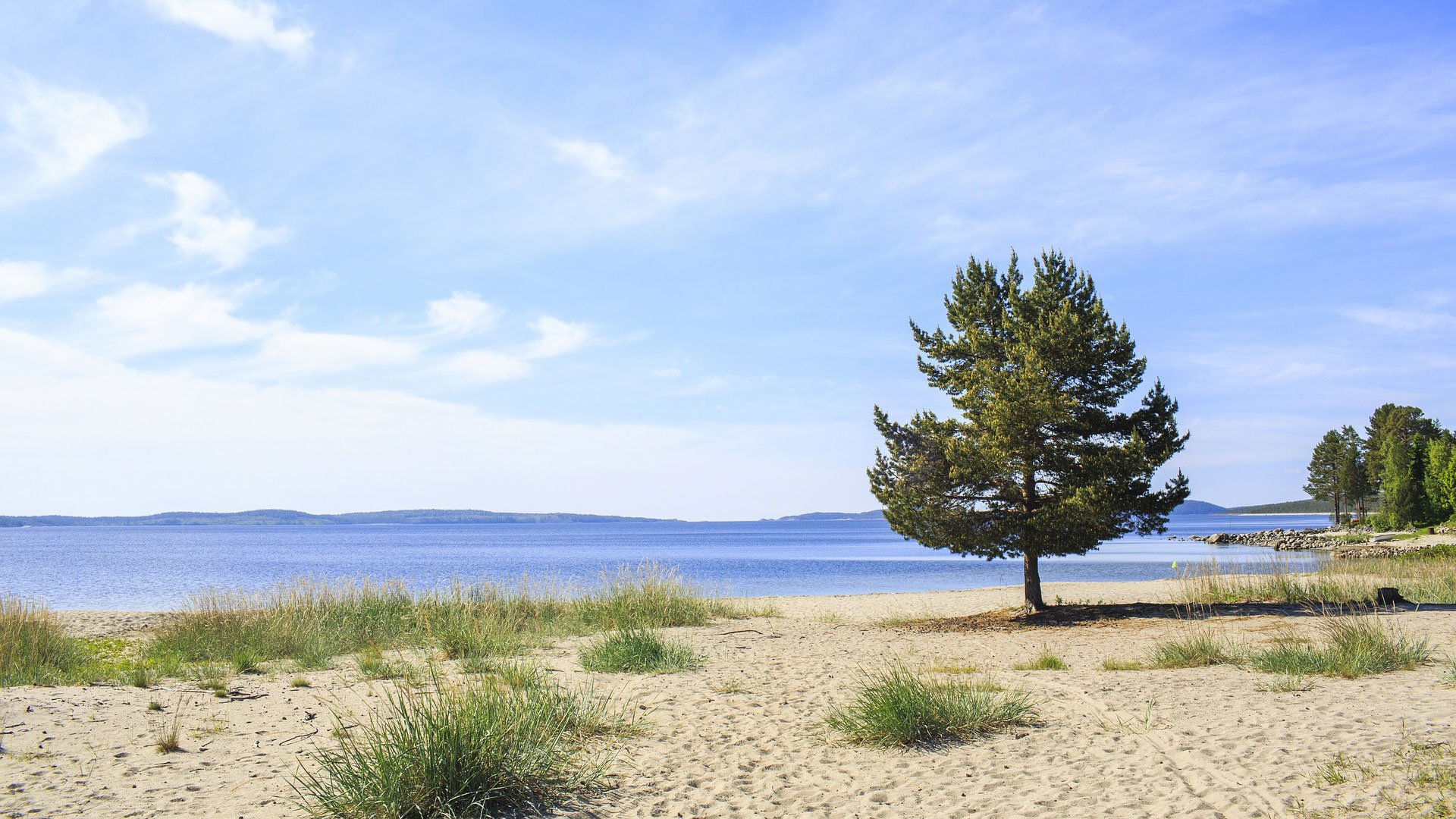 Badstrand, Norrlandskusten, Ångermanland.